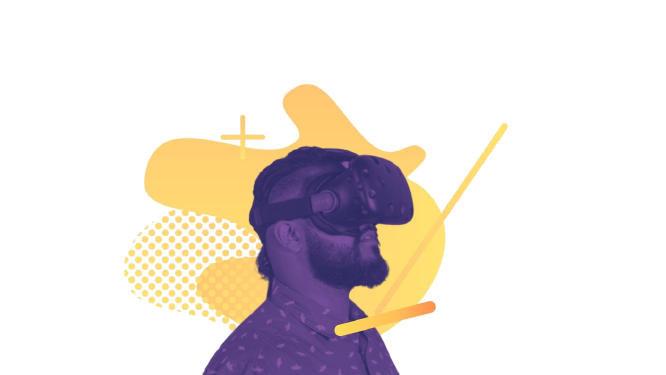 VR Headset Wearing Man